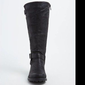 TORRID Black Buckle Knee-High Boot 10.5 WIDE